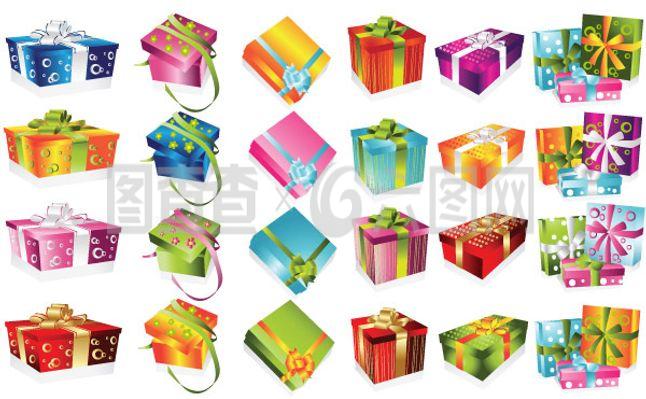 多款精美禮品盒禮物矢量素材精選與應(yīng)用指南